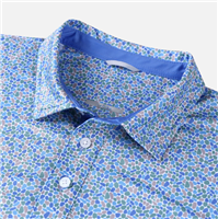 Swannies Men's Pebble Polo, Cornflower