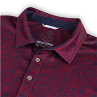 Swannies Men's Sunset Polo, Berry