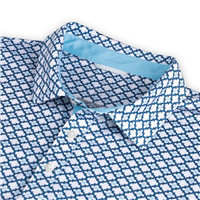 Swannies Men's Tempo Polo, Deep Lake