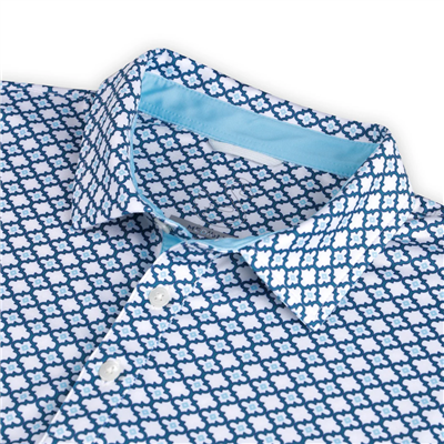 Swannies Men's Tempo Polo, Deep Lake