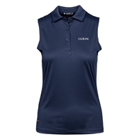 ClubLink Women's Sleeveless Polo, Navy