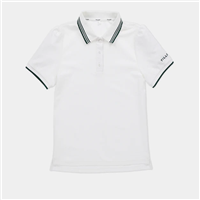 Tilley Women's Preppy Pique Polo, White/Green
