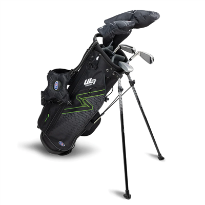 US Kids UL7 57" 5-Piece Stand Set, Black/Green