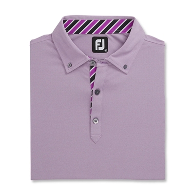 FootJoy FJ Men's Ministripe Collar, Mulberry