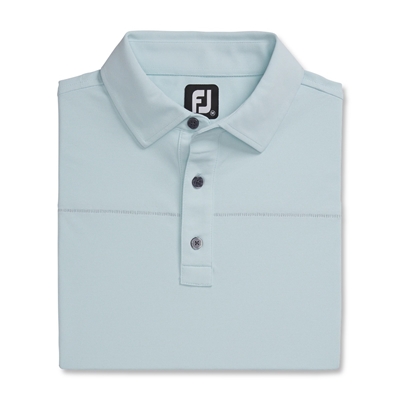 FootJoy FJ Men's Solid + Spine Polo, Ice Blue