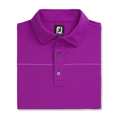 FootJoy FJ Men's Solid + Spine Polo, Mulberry