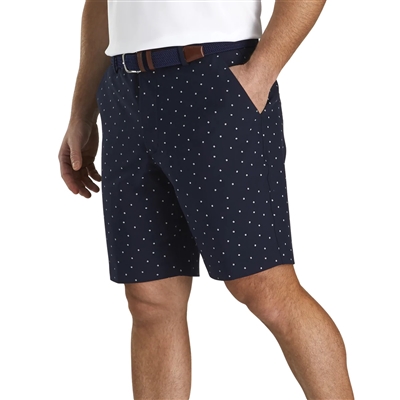 FootJoy Lightweight Striped Shorts, Navy/White