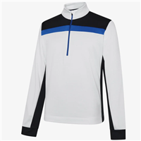 Galvin Green Menâ€™s Dean Insulating 1/4 Zip, Black/White/Royal Blue