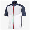 Galvin Green Menâ€™s Livingston Windproof and Water Repellent Golf Jacket, White/Navy/Orange
