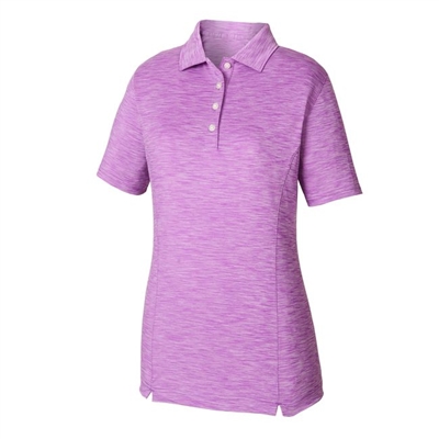 FootJoy Ladies Space Dye Golf Shirt, Purple