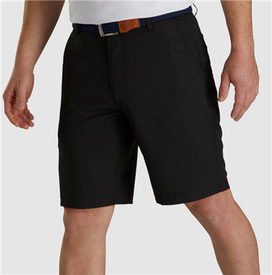 Footjoy Men's Tonal Print 9" Shorts, Black