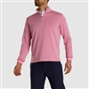 Footjoy Menâ€™s Ribbed Quarter-Zip, Pink