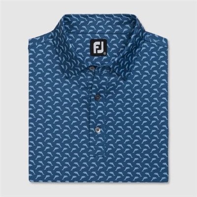 Footjoy Lisle Leaping Dolphins, Blue
