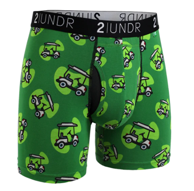 2UNDR Swing Swift Golf Boxer Brief - Cart Path Green