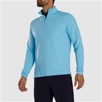 Footjoy Menâ€™s Glen Plaid Printed Midlayer, Blue Sky