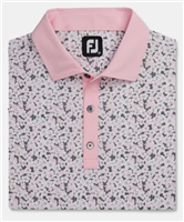 Footjoy Menâ€™s Primrose Print, Light Pink/White/Gravel