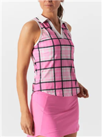 Sofibella Women's Flora Sleeveless Polo, Pink