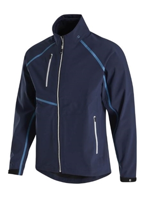 Footjoy Hydrotour Waterproof Rain Jacket, Navy/Denim