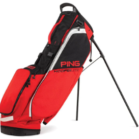 Ping Hoofer Lite Stand Bag, Red/Black (with Club Logo)