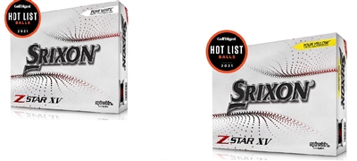 SRIXON 2022 Z Star XV Golf Balls, White or Yellow