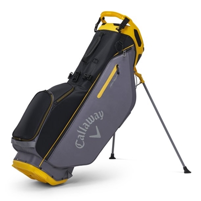 Callaway Golf 2022 Fairway+ Plus Stand Bag - Black /Charcoal/Gold