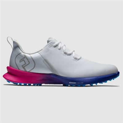 Footjoy Menâ€™s Fuel Sport Spikeless Golf Shoes, White/Pink
