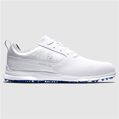 Footjoy Superlites XP Spikeless Golf Shoes, White/Blue