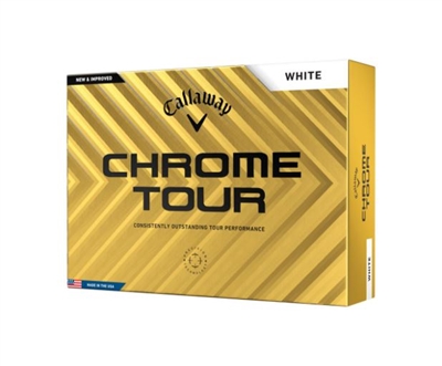 Callaway Chrome Tour Golf Balls, White, Prior Generation