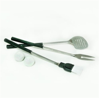 5-Piece BBQ Grilling Tool Set with Golf Grips!