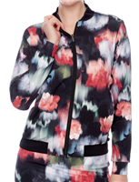 Swing Control Velocity Bomber Jacket, Black Floral