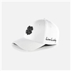 Black Clover Premium Clover 1 Fitted Hat, White/Black