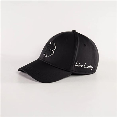 Black Clover Premium Clover 2 Fitted Hat, Black/White