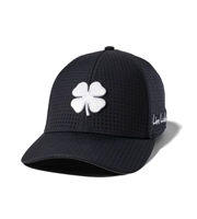 Black Clover Perf 9 Fitted Hat, Black/White