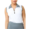 Sofibella Women's Michy Sleeveless Polo, White