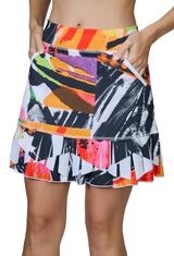 Sofibella 17â€ Skort, Black/Orange