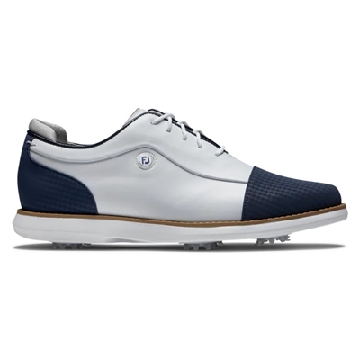 FootJoy Women's Traditions Cap Toe, White/Navy