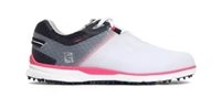 FootJoy Women's Pro SL Sport Spikeless Shoe, White/Navy/Pink