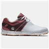 FootJoy Women's Pro SL Spikeless Shoe, White/Burgundy