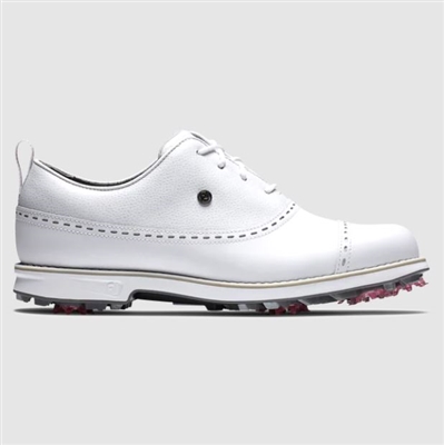 Footjoy Womenâ€™s Premiere Cap Toe Series, White/White