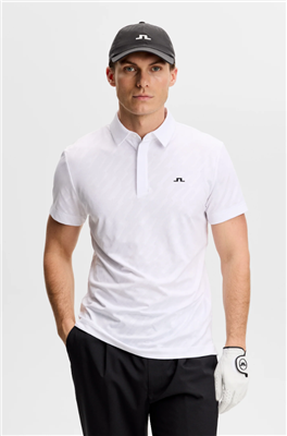 J.Lindeberg Men's Wilhelm Polo, White