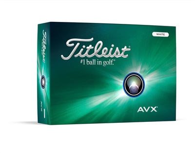 Titleist 2024 AVX Custom Logo Golf Balls - White