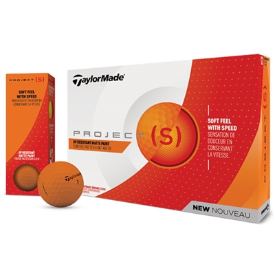 TaylorMade Project (s) Golf Ball - Matte Orange