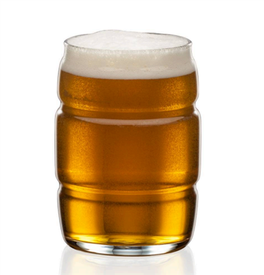 Barrel Beer Glass w/ Custom Logo