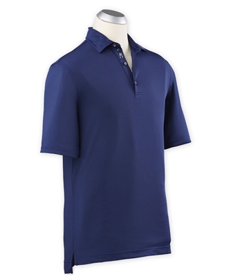Bobby Jones Performance Solid Short Sleeve Polo Shirt, Navy