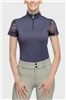 Kastel Women's Lace Short Sleeve Top, Navy