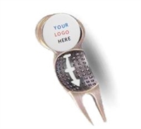 Custom Logo Alignment Divot Tool with Ball Marker