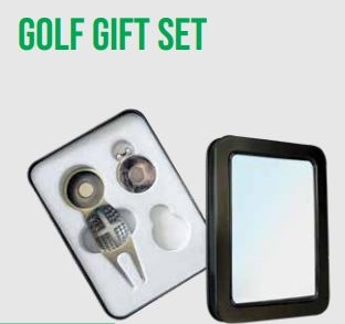 Custom Logo Golf Gift Set - Divot Tool and Ball Marker