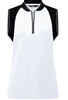 Custom Logo Women's Levelwear Avid Sleeveless Polo, White