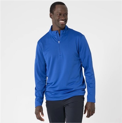 Custom Logo Men's Levelwear Heron Quarter Zip, Blue