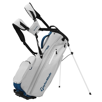 Custom Logo TaylorMade FlexTech Stand Bag, Silver/Navy